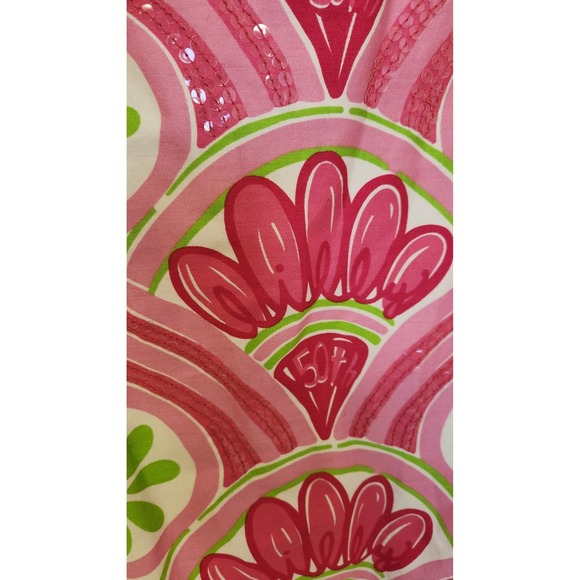 Lilly Pulitzer Jubilee Pink Floral Shift Dress Size 14 50th Anniversary - Picture 3 of 10